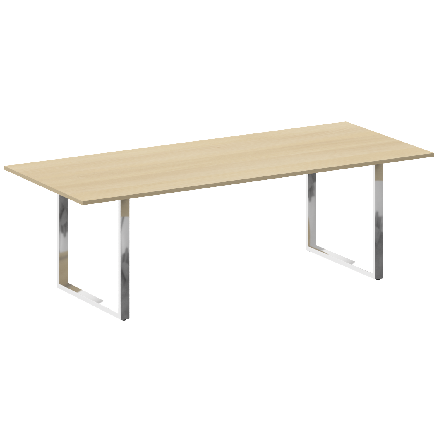 Metal System Direct Стол переговорный на О-обр. м/к БО.ПРГ-240 Акация/Нерж. сталь 2400*1000*7 в интернет-магазине офисной мебели Фронда Офис