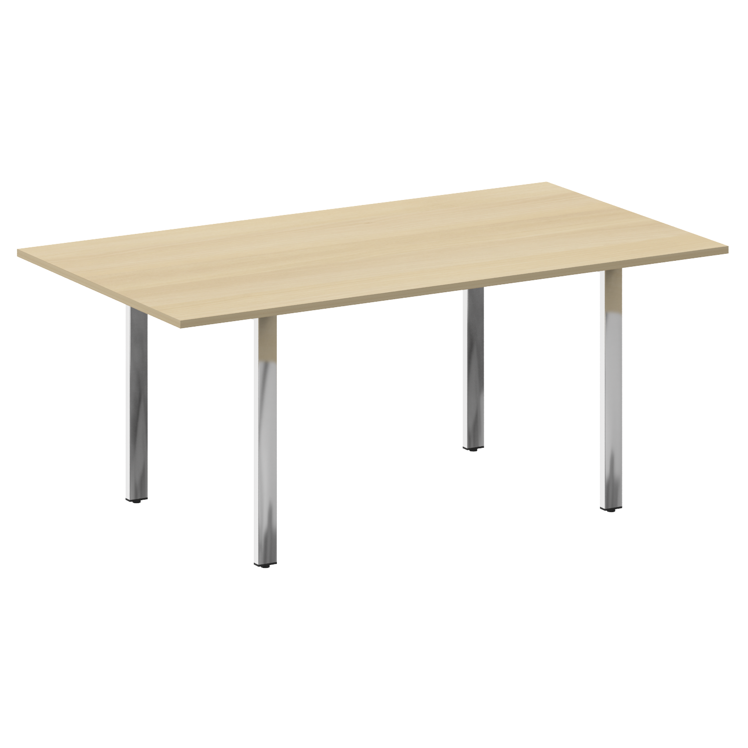 Metal System Direct Стол переговорный на П-обр. м/к БП.ПРГ-180 Акация/Нерж. сталь 1800*1000*7 в интернет-магазине офисной мебели Фронда Офис