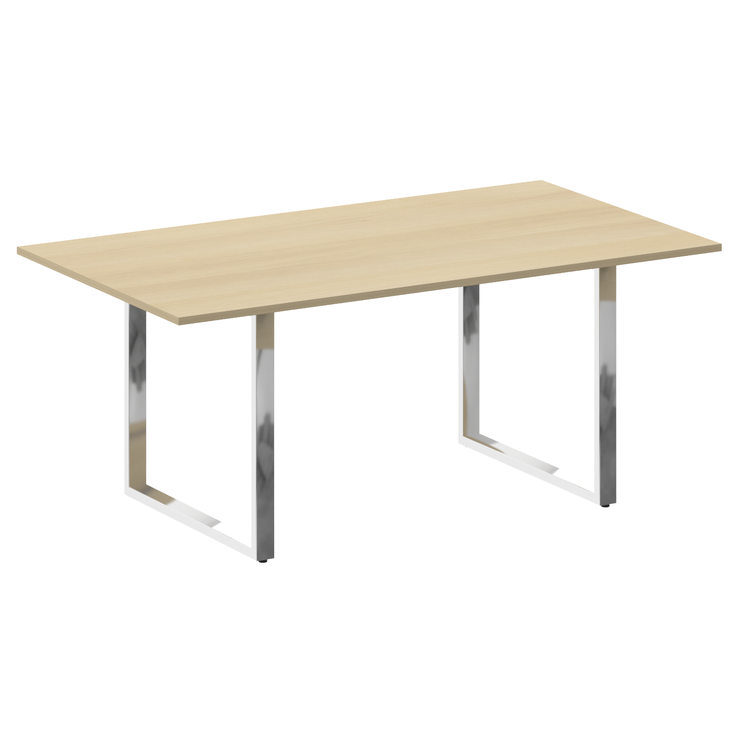 Metal System Direct Стол переговорный на О-обр. м/к БО.ПРГ-180 Акация/Нерж. сталь 1800*1000*7 в интернет-магазине офисной мебели Фронда Офис