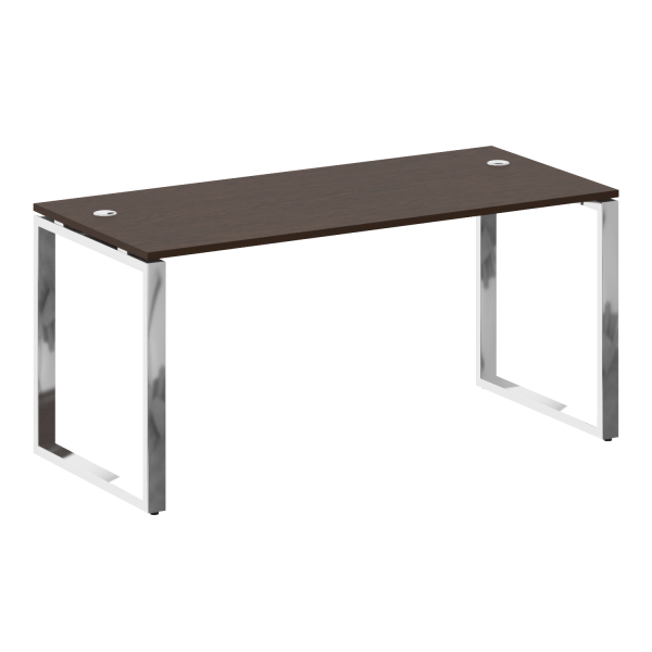Metal System Direct Стол рабочий руководителя на О-обр. м/к БО.СРР-4.7 Венге/Нерж. сталь 1600*720*75 в интернет-магазине офисной мебели Фронда Офис
